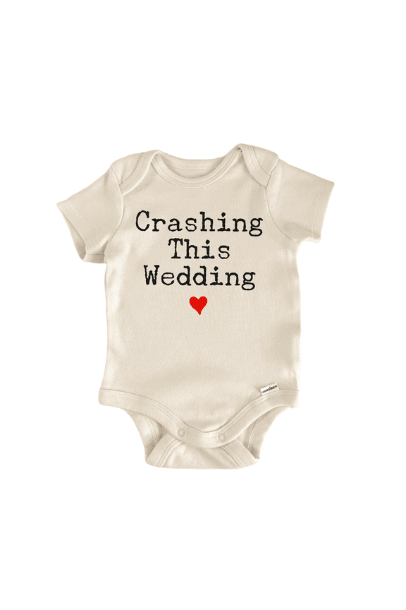 Crashing Wedding Birth Newborn Baby Bodysuit