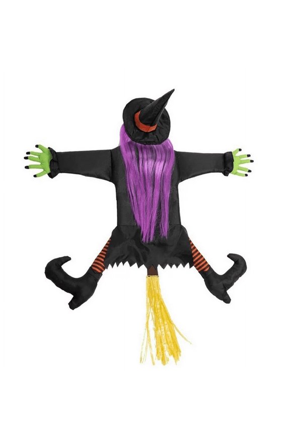 Crashing Witch into Tree Halloween Decorations Hanging Outdoor Yard Tree Decorations