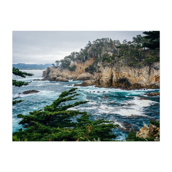 Crashing in Point Lobos - Big Sur California Photography Unframed Wall Art Print 5 x 7 inches