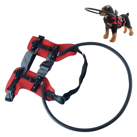 Crashproof Protective Collar for Blind Dog Stable Frame Adjustable Guide Harness Enhancing Pet Mobility Aid