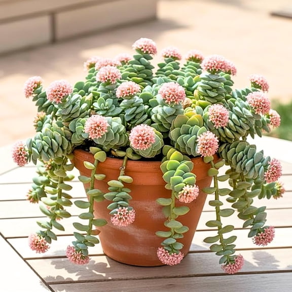 Crassula Plant Live, Crassula Succulent Plant, Pink Flower, Trailing Plants for Indoor Planting