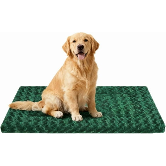 Crate Bed Pad - Reversible Fleece Mat for Small, Medium, Large Dogs ...