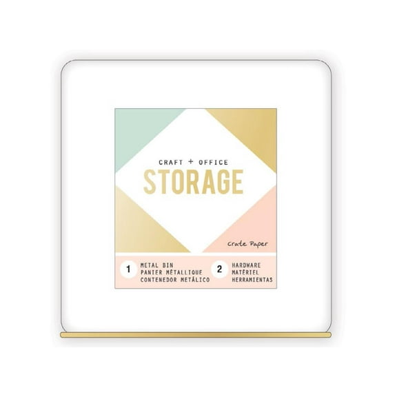 Crate Paper C&O Storage Wire System Lg Bin