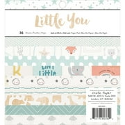 Crate Paper Single-Sided Paper Pad 6X6 36/Pkg-Little You Boy, 12 Designs/3 Each