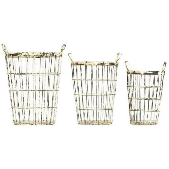 Crate Rustic Set 3 Metal New ZT-834