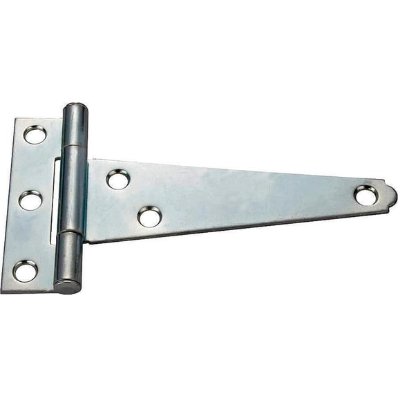 ProSource 0636118 Light Duty T-Hinge, 4 in L 1.4 mm Thick Door Leaf, Riveted, Steel, Zinc Plated