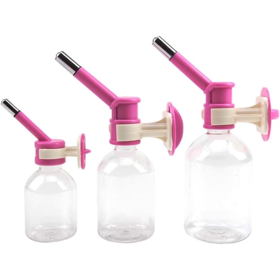 Crate Water Bottle Dog Cat Water Dispenser Pet Hamster Water Container Random Color Mice Fountain (M)