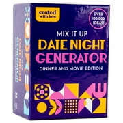 Crated With Love Mix It Up Date Night Generator - Dinner & Movie Edition, Date Night Cards For Couples & Partners