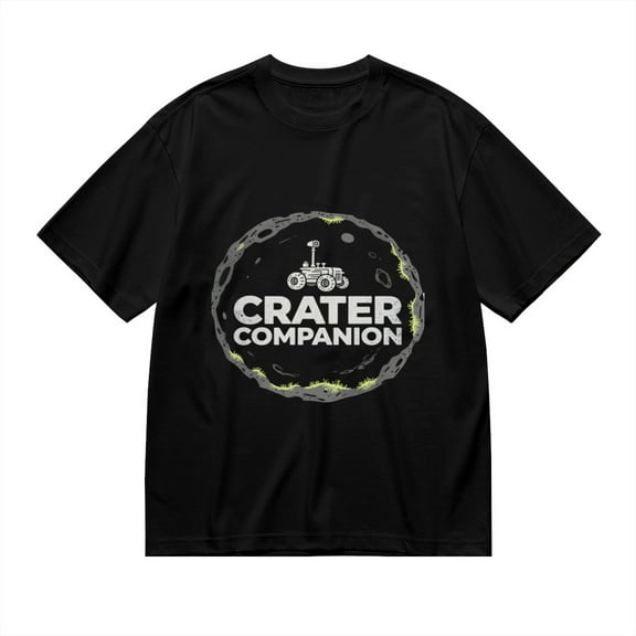 Crater Companion,lunar Crater With Plant Life Print 1, T Shirt for Men, Vintage Graphic Tees Men, 23686769,S