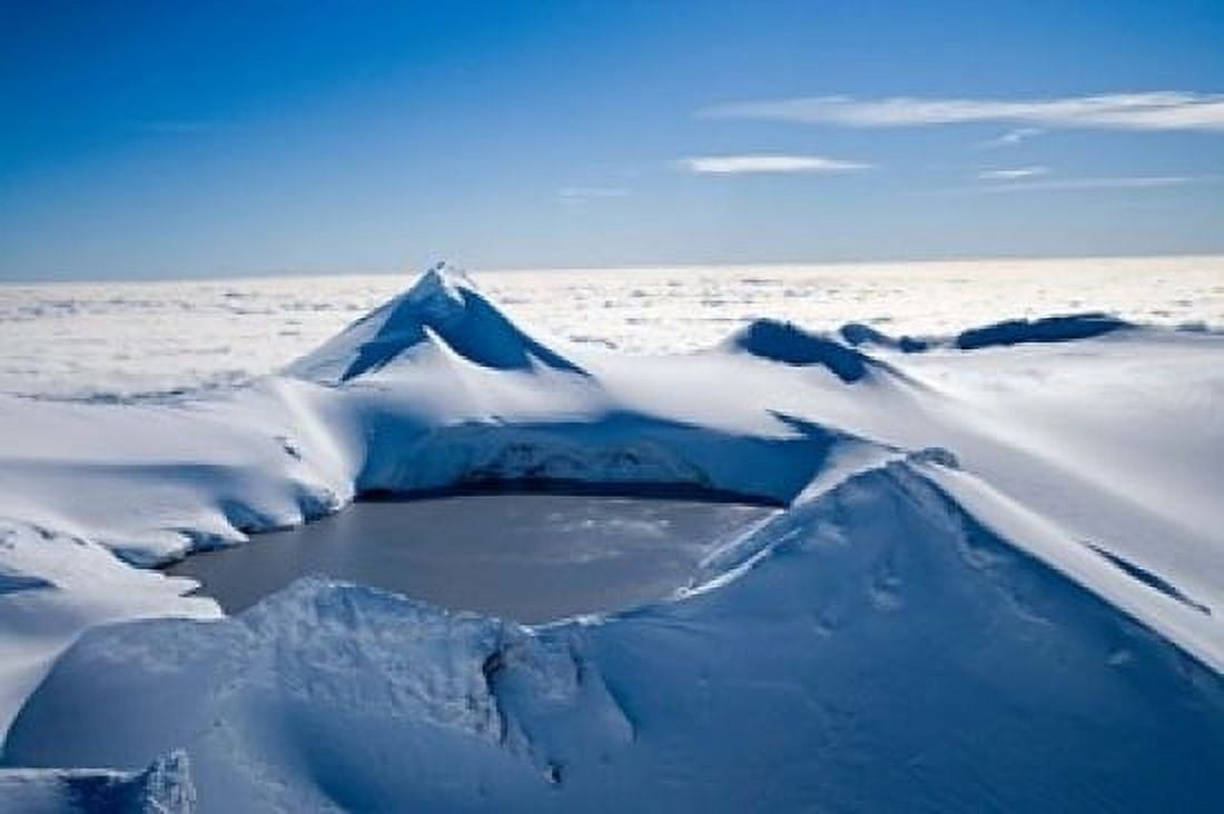 Crater Lake Mt Ruapehu Tongariro National Park North Island New Zealand Canvas Art - David Wall DanitaDelimont (17 x 11)