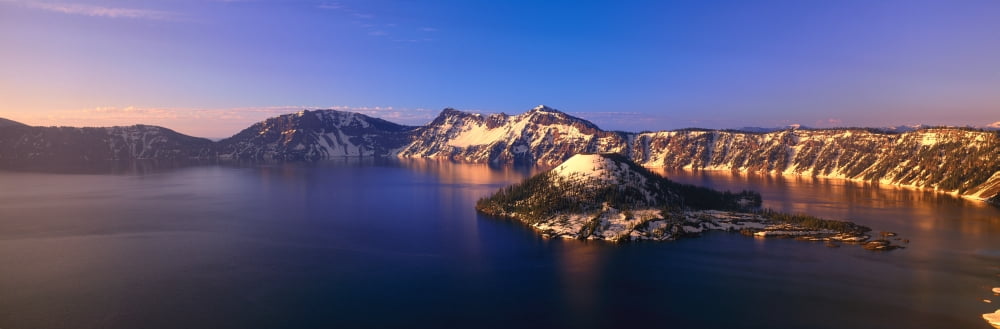 Crater Lake National Park Oregon Canvas Art - Panoramic Images (36 x 12)