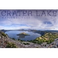 thumbnail image 1 of Crater Lake National Park, Oregon, Panoramic View (24x36 Giclee Gallery Art Print, Vivid Textured Wall Decor), 1 of 3