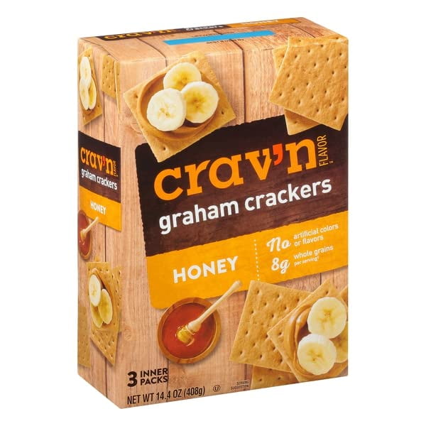Crav'n Flavor, Graham Crackers, Honey (Pack of 2)