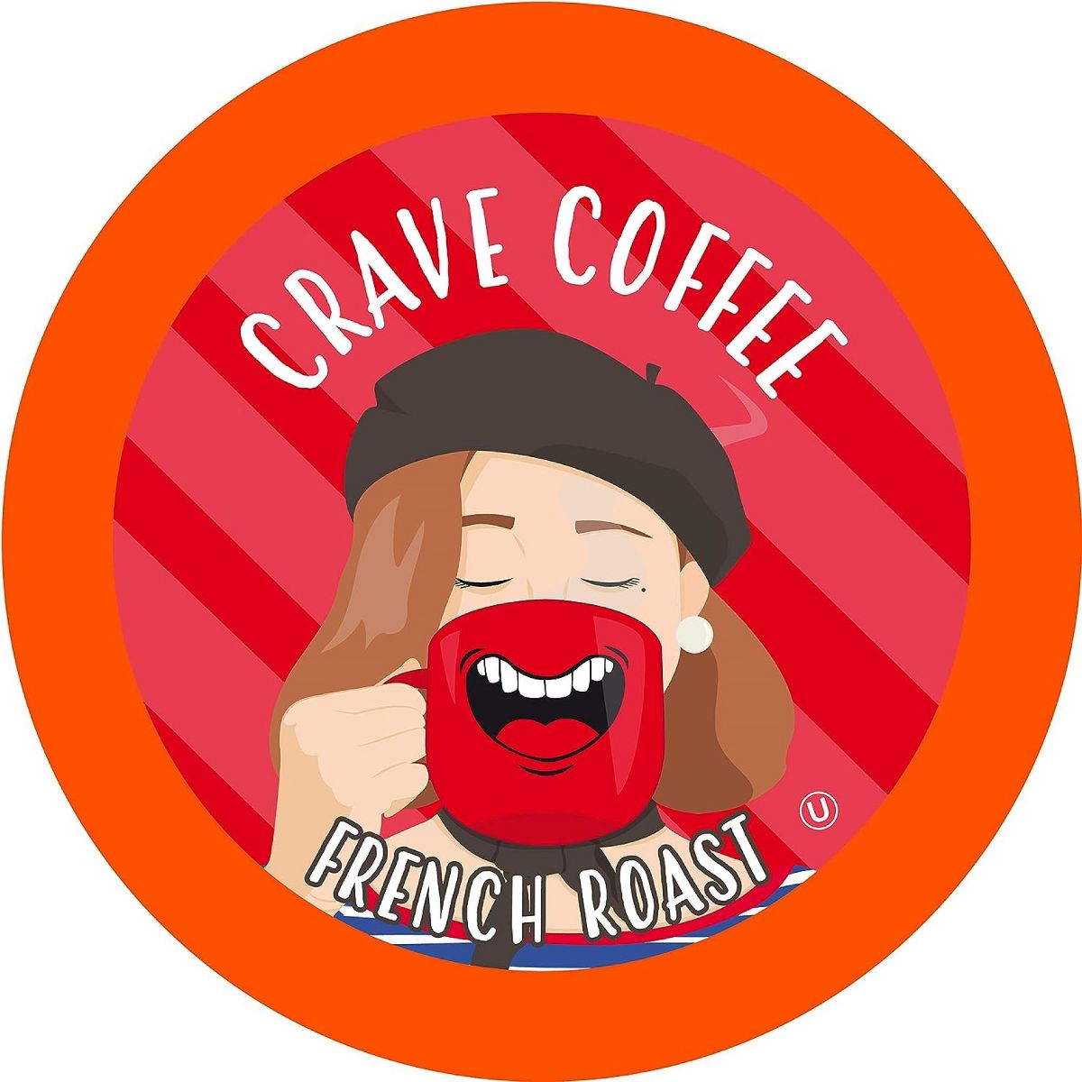 Crave Beverages French Roast Coffee Pods for Keurig Kcup, Dark Roast