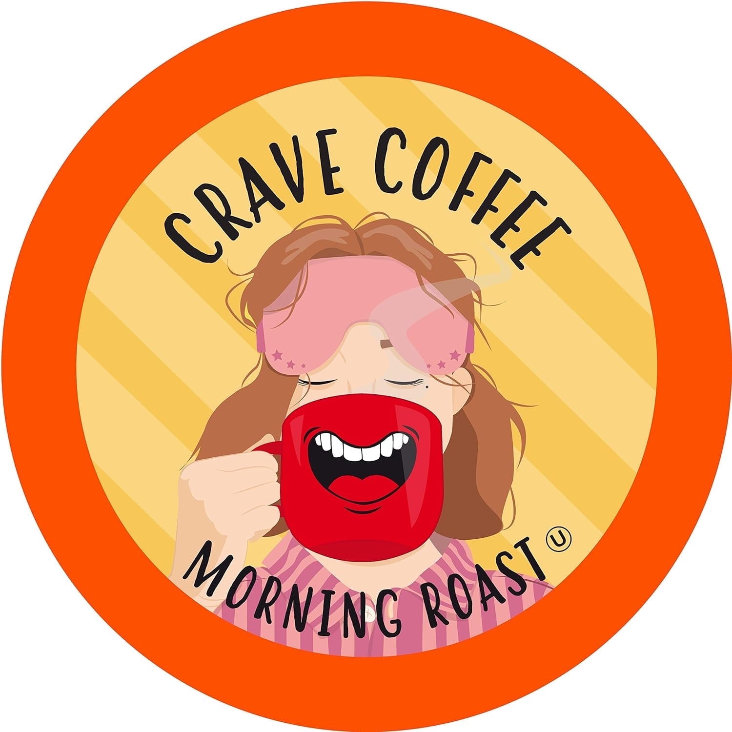 Crave Beverages Morning Roast Coffee Pods - Light Roast for Keurig K Cup Brewers, 100 Count