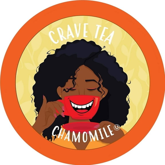 Crave Beverages Premium Chamomile Tea Pods Single Serve Decaffeinated Herbal Tea Pods, 100 Ct