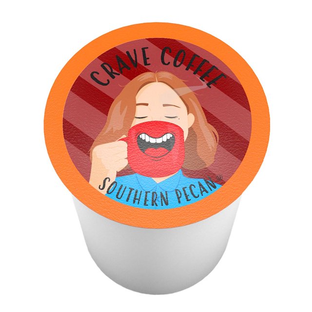 Crave Beverages Southern Pecan Flavored Coffee Pods,for Keurig Brewers