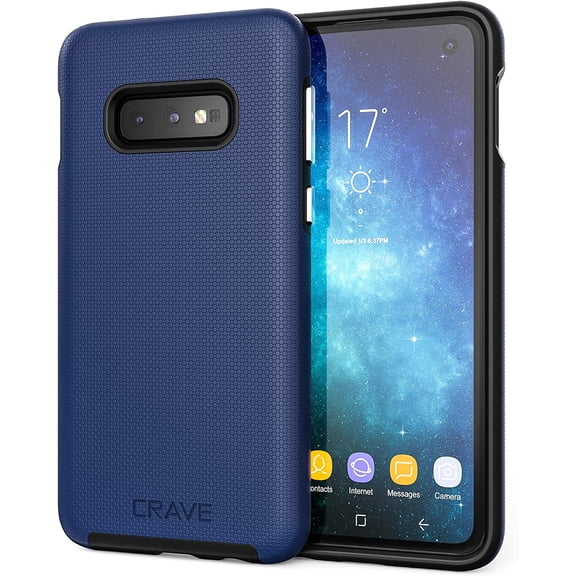 Crave Dual Guard for Samsung Galaxy S10e Case, Shockproof Protection Layer Case - Navy