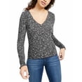thumbnail image 1 of Crave Fame Juniors' Cozy Rib-Knit Top Green Size Large, 1 of 3