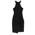 thumbnail image 1 of Crave Fame Womens Ruched Sheath Dress, Black, X-Small, 1 of 2