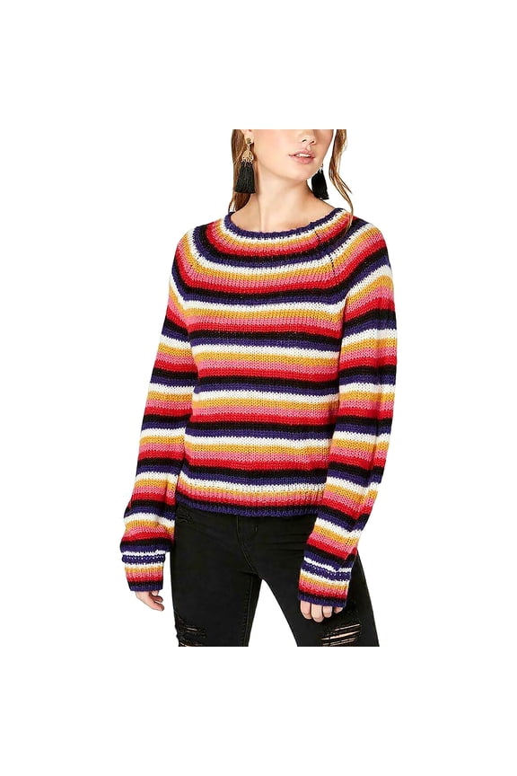 by Almost Famous | Fluffy Striped Sweater | Multi | Size L