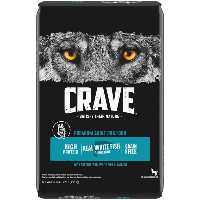 Free Shipping! Crave Adult Dry Dog Food with Protein from White