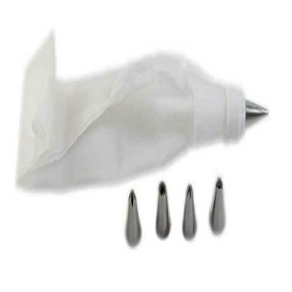 Crave Pastry Bag with Five Different Stainless Steel Nozzles (Pack of 8)
