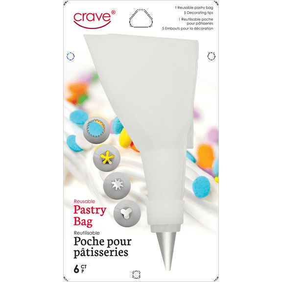 Pastry Bag With 5 Tips