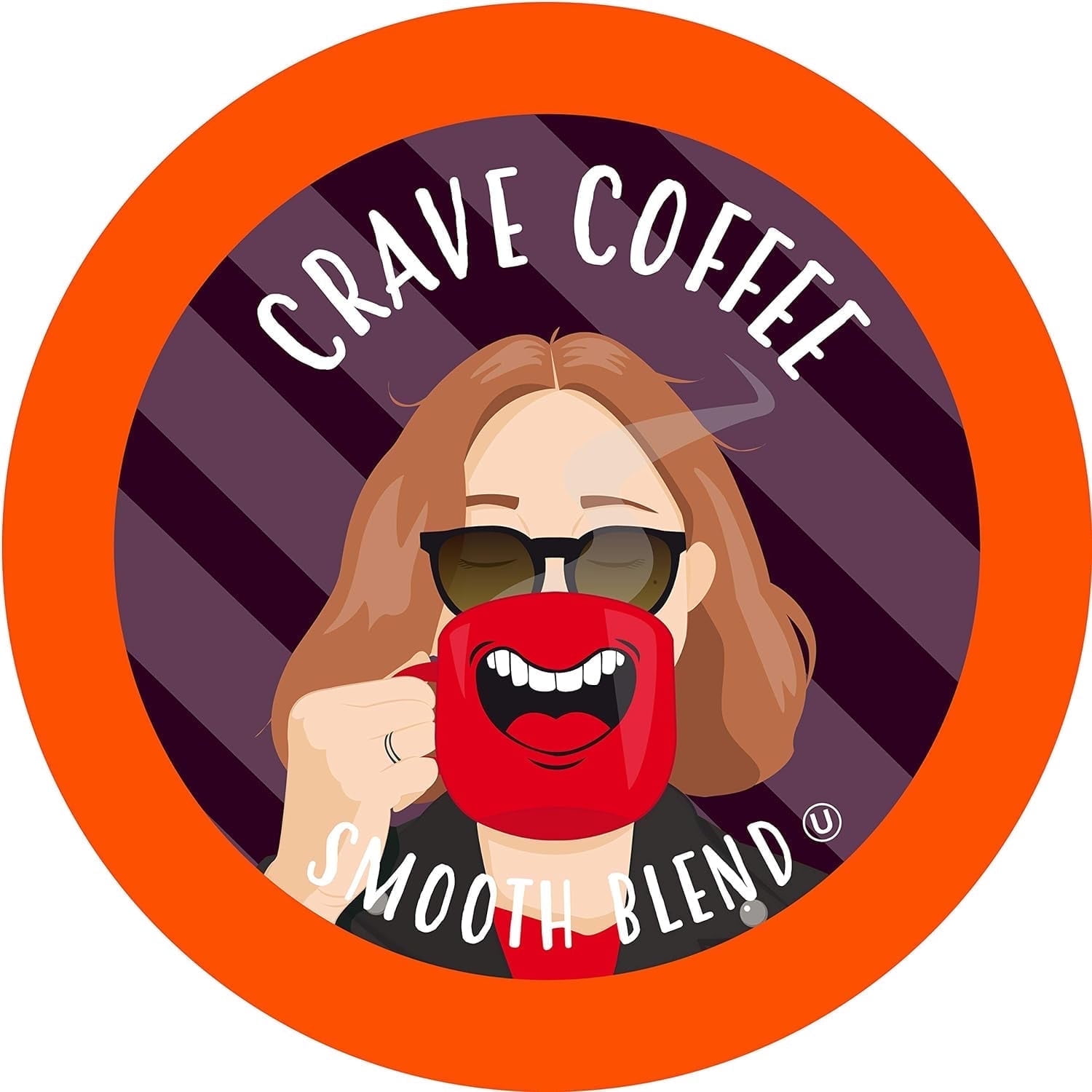 Crave Beverages Smooth Blend Coffee Pods - Colombian, Medium Roast, for Keurig K Cup Brewers, 40 Count