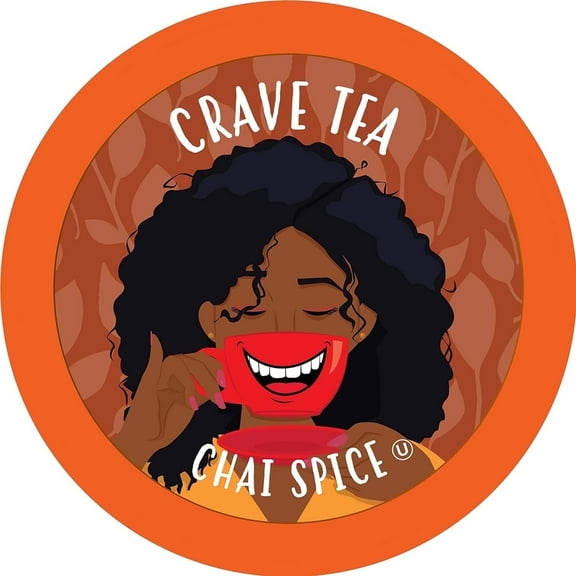 Crave Beverages Tea Pods, Chai Spice for Keurig K Cup Brewers, 100 Count