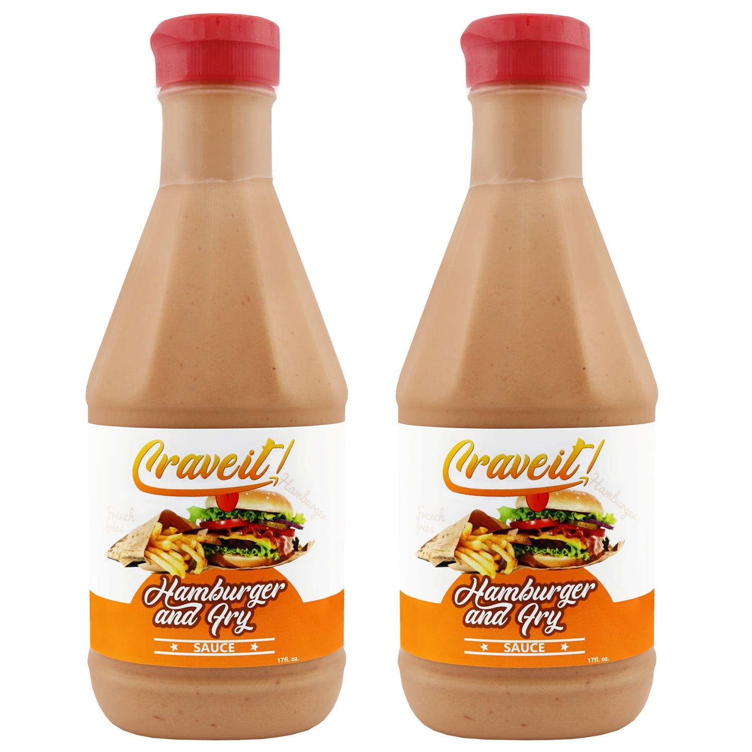 Crave it Hamburger and Fry Sauce - Add Flavor to French Fries and Burgers - 2 Pack