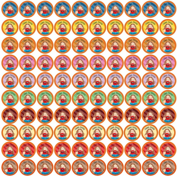 Crave-worthy Flavored Coffee Pods Sampler | Assorted Variety Pack | 100 Count | Compatible with 2.0 K-Cup Brewers