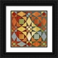 thumbnail image 1 of Craven, Katrina 12x12 Black Ornate Wood Framed with Double Matting Museum Art Print Titled - Kaleidoscope Quilt II, 1 of 4