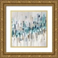 thumbnail image 1 of Craven, Katrina 12x12 Gold Ornate Wood Framed with Double Matting Museum Art Print Titled - Staccato Blue II, 1 of 4