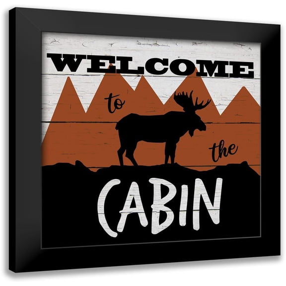 Craven, Katrina 15x15 Black Modern Framed Museum Art Print Titled - Lodge Moose