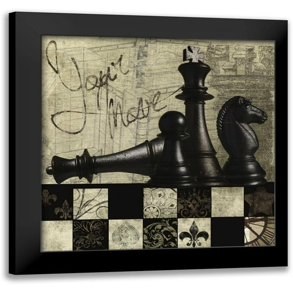 Craven, Katrina 15x15 Black Modern Framed Museum Art Print Titled - Your Move