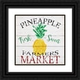 thumbnail image 1 of Craven, Katrina 15x15 Black Ornate Wood Framed with Double Matting Museum Art Print Titled - Farmers Market Pineapple, 1 of 4