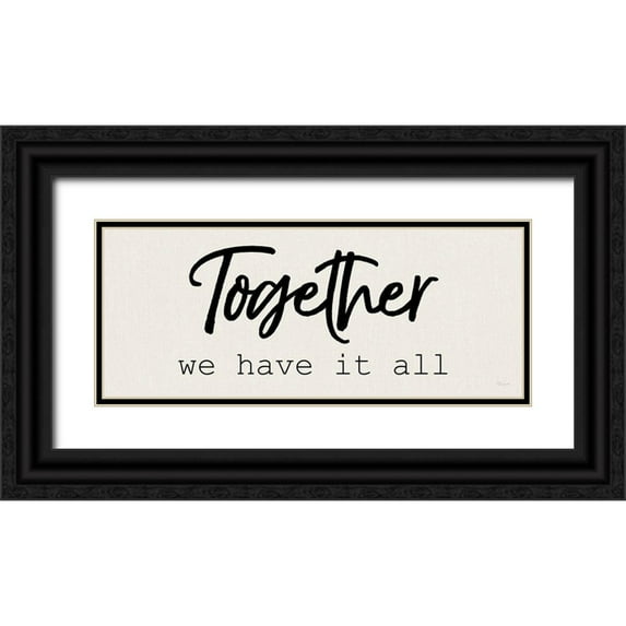 Craven, Katrina 18x10 Black Ornate Wood Framed with Double Matting Museum Art Print Titled - Together