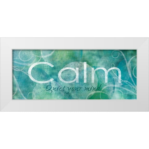 Craven, Katrina 18x10 White Modern Wood Framed Museum Art Print Titled - Calm