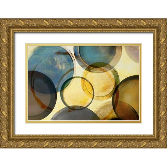Craven, Katrina 18x13 Gold Ornate Wood Framed with Double Matting Museum Art Print Titled - Worlds Collide