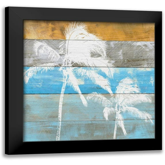 Craven, Katrina 20x20 Black Modern Framed Museum Art Print Titled - Woodgrain Palms