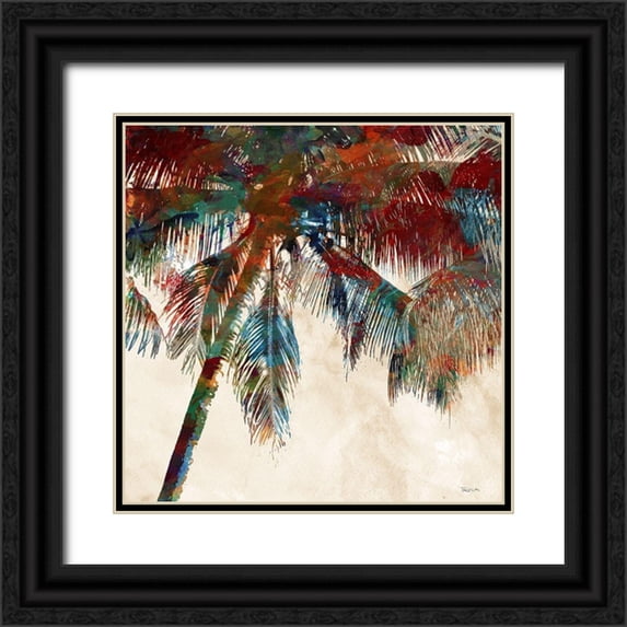 Craven, Katrina 20x20 Black Ornate Wood Framed with Double Matting Museum Art Print Titled - Tropical Punch I