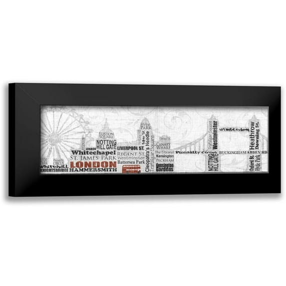 Craven, Katrina 24x11 Black Modern Framed Museum Art Print Titled - London