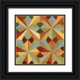 thumbnail image 1 of Craven, Katrina 26x26 Black Ornate Wood Framed with Double Matting Museum Art Print Titled - Kaleidoscope Quilt I, 1 of 4