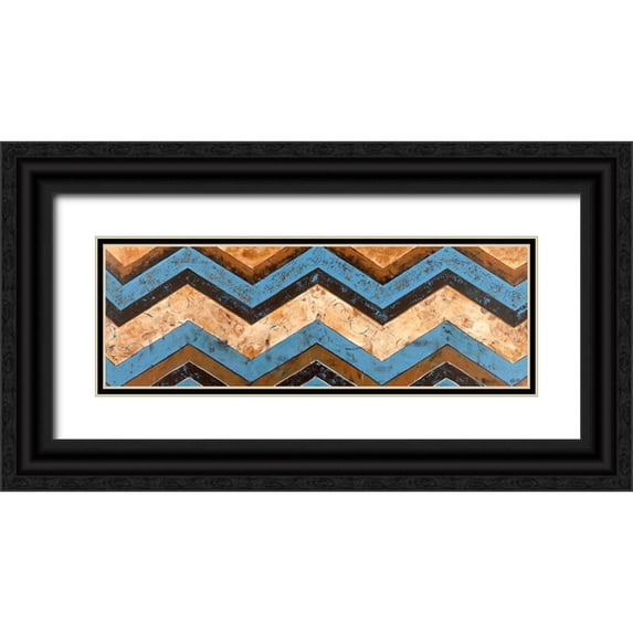Craven, Katrina 32x13 Black Ornate Wood Framed with Double Matting Museum Art Print Titled - Chevron