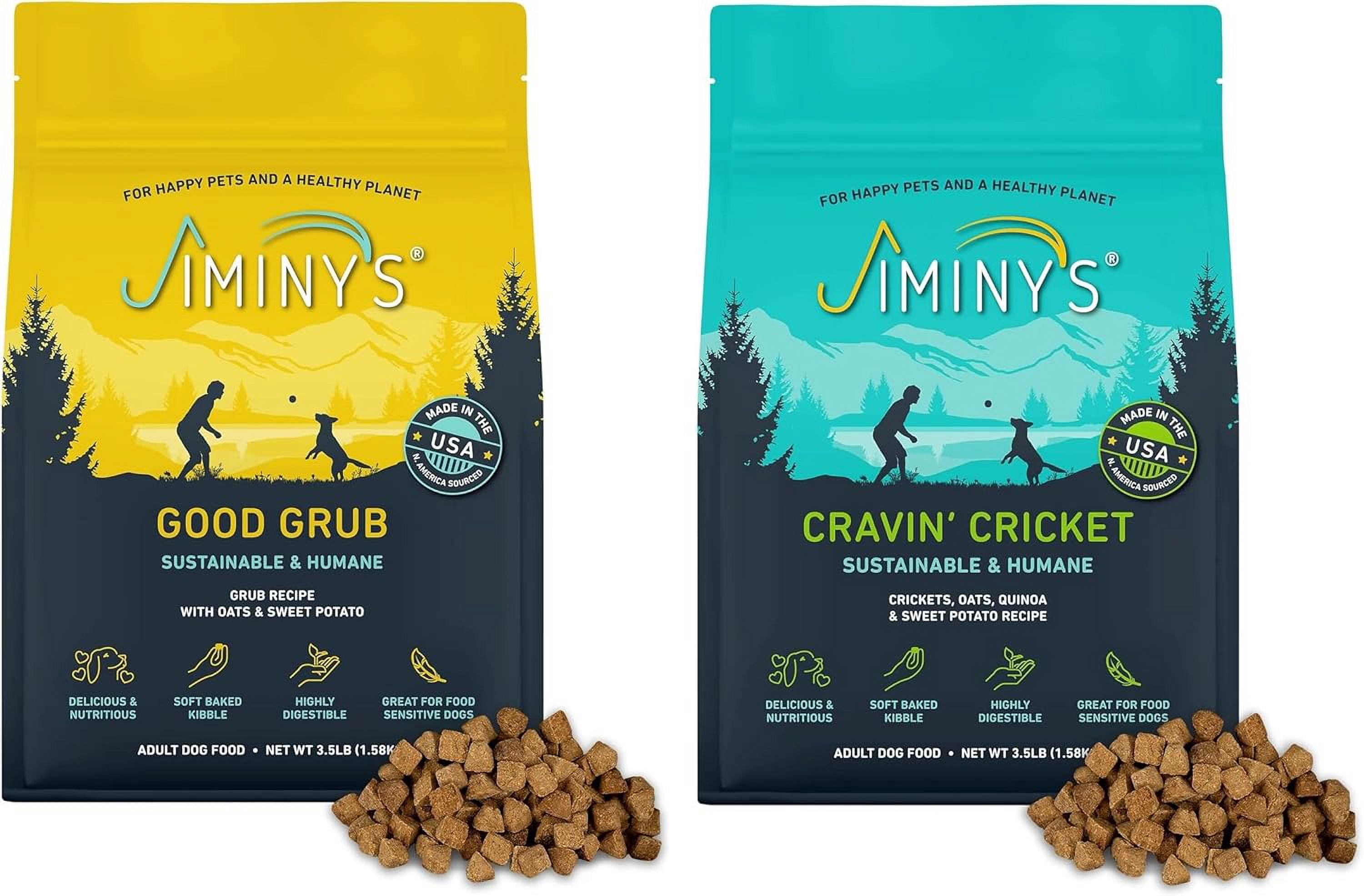 Cravin' Cricket & Good Grub Dry Dog Food Bundle, Two 3.5 lb Bags