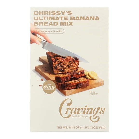 Cravings By Chr - Teige Ultimate Banana Mix Bread - 18.75 Oz, Case of 6