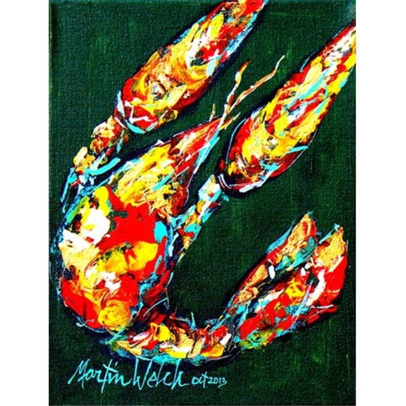 Craw Baby On Green Crawfish Flag Garden Size