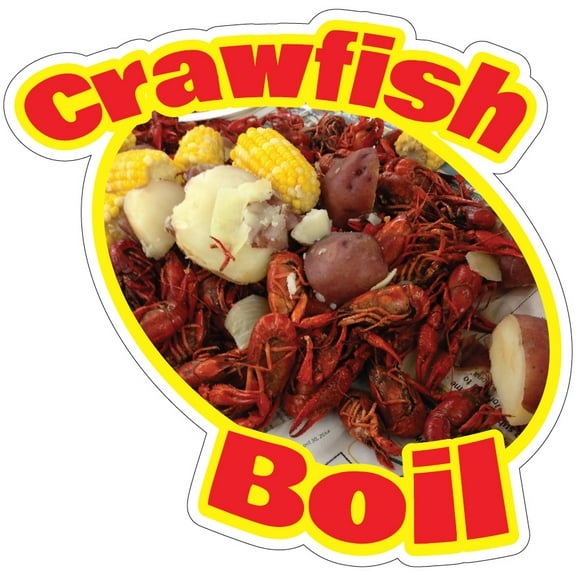 Crawfish Boil 8" Decal Concession Stand Food Truck Sticker