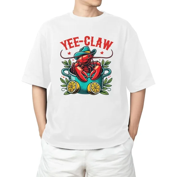 Crawfish Boil Cowboy Hat Texas Louisiana Party Yee Claw Adult S-4XL T-Shirt